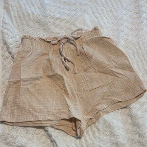 SHEIN High Waist Tan Women's Shorts